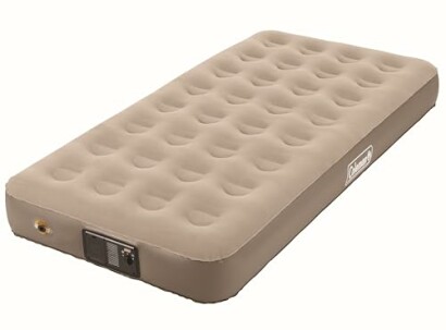 Single Coleman air mattress with built-in pump