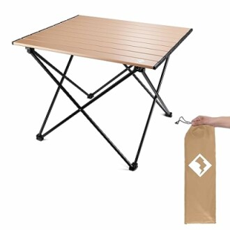 Foldable camping table with carrying bag