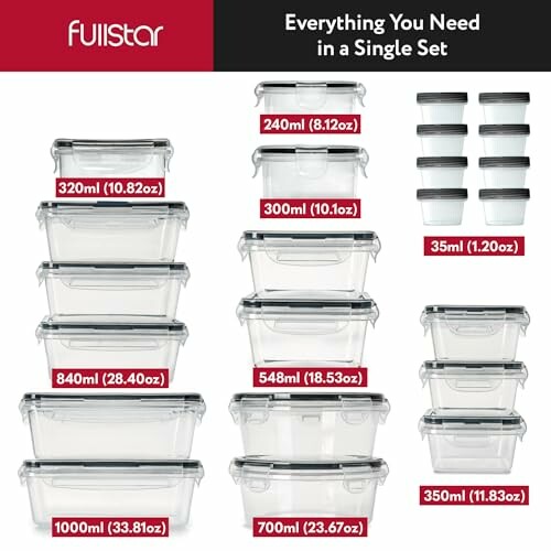 Fullstar 50 PCS Food Storage Containers