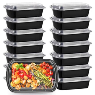 Kitch'nMore 38oz Meal Prep Containers