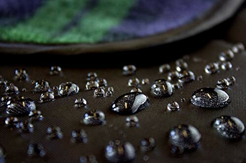 Close-up of water droplets on fabric surface